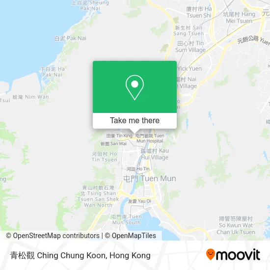 青松觀 Ching Chung Koon map