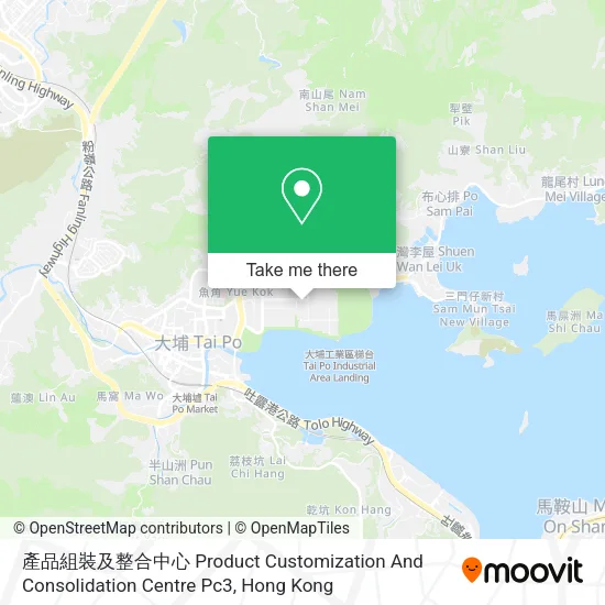 產品組裝及整合中心 Product Customization And Consolidation Centre Pc3地圖