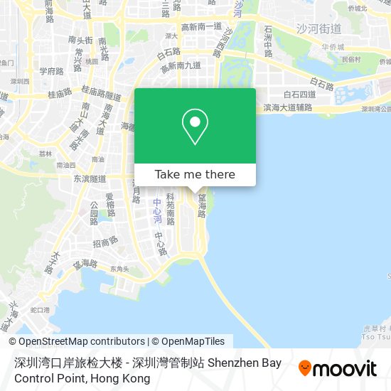 深圳湾口岸旅检大楼 - 深圳灣管制站 Shenzhen Bay Control Point map
