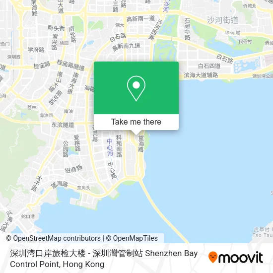 深圳湾口岸旅检大楼 - 深圳灣管制站 Shenzhen Bay Control Point地圖