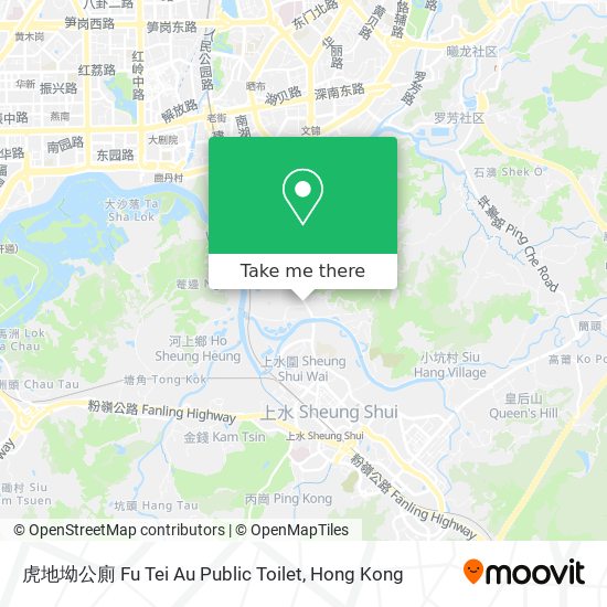 虎地坳公廁 Fu Tei Au Public Toilet map