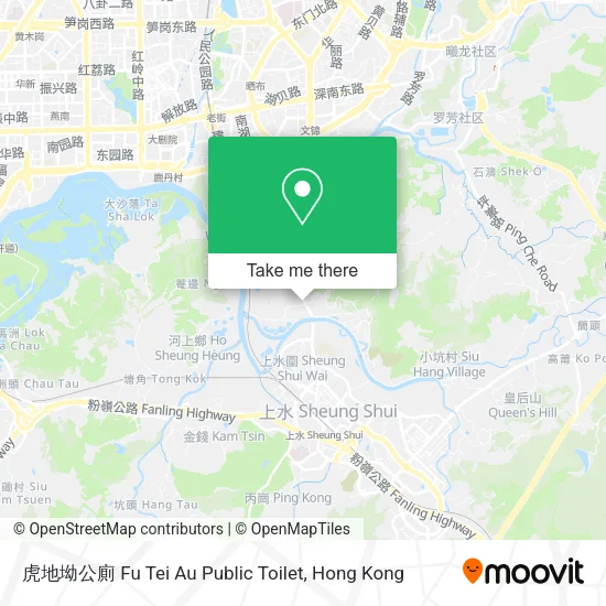 虎地坳公廁 Fu Tei Au Public Toilet地圖