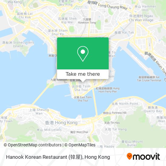 Hanook Korean Restaurant (韓屋) map