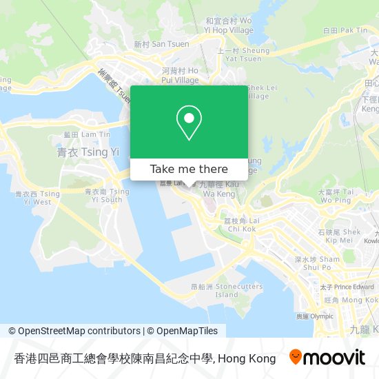 香港四邑商工總會學校陳南昌紀念中學地圖