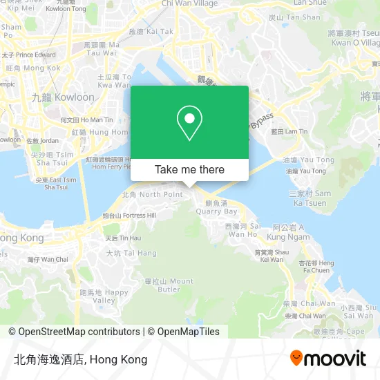 北角海逸酒店地圖