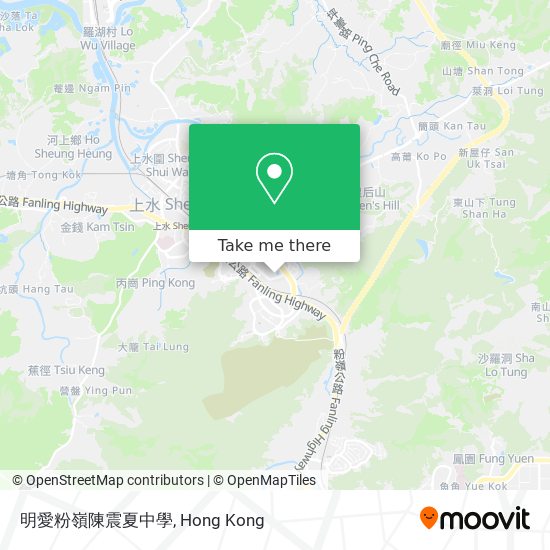 明愛粉嶺陳震夏中學地圖
