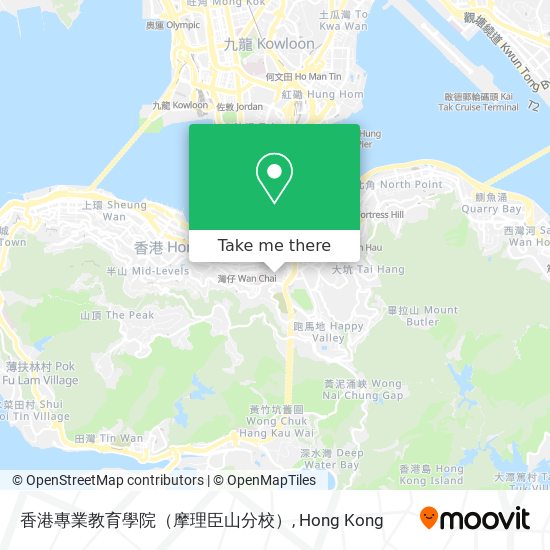 香港專業教育學院（摩理臣山分校） map