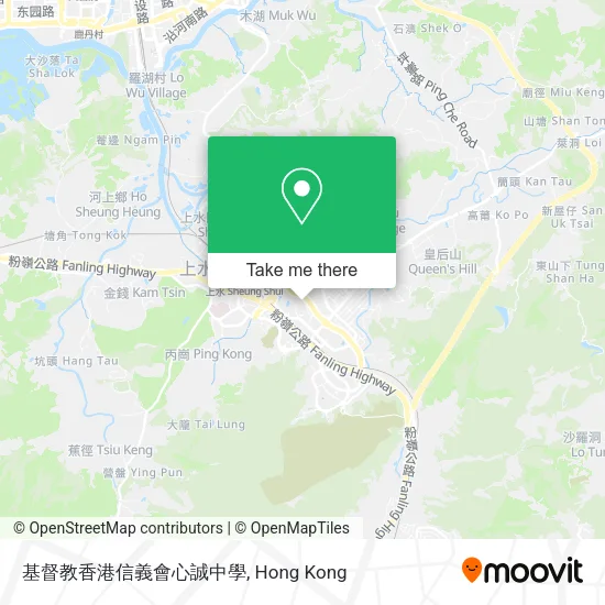 基督教香港信義會心誠中學地圖