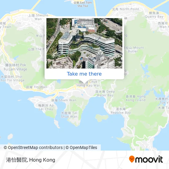 港怡醫院地圖