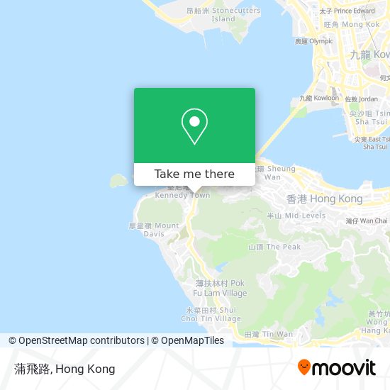蒲飛路地圖