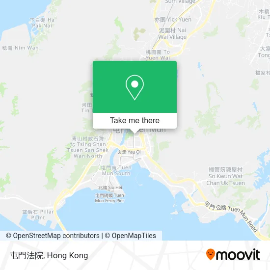 屯門法院 map