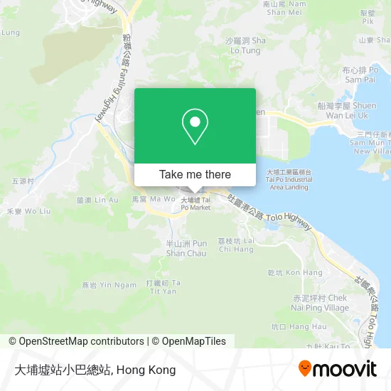 大埔墟站小巴總站地圖