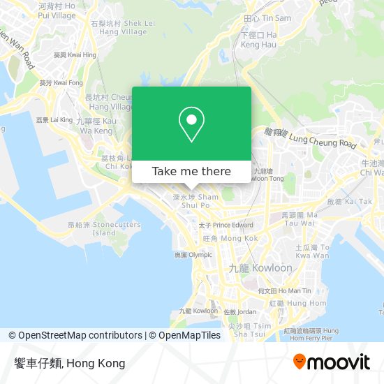 饗車仔麵地圖