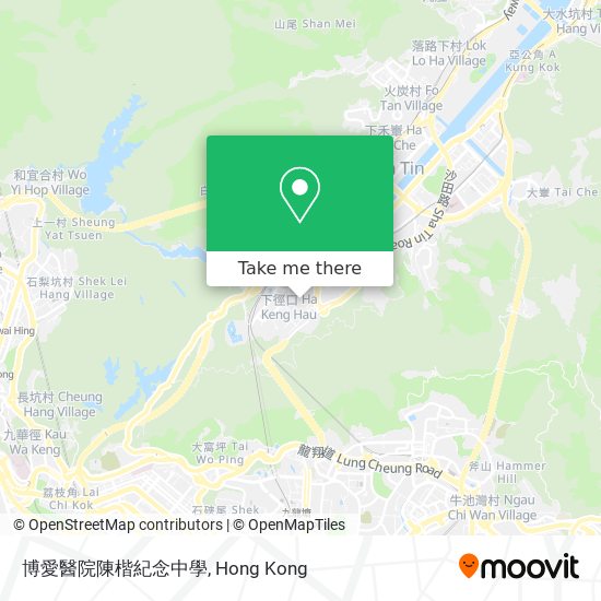 博愛醫院陳楷紀念中學地圖