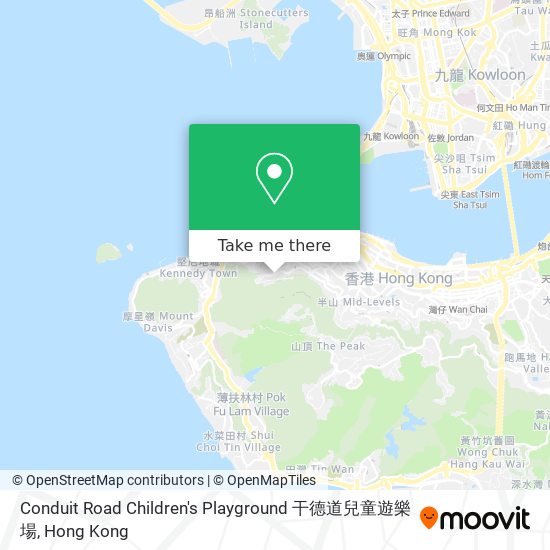 Conduit Road Children's Playground 干德道兒童遊樂場地圖