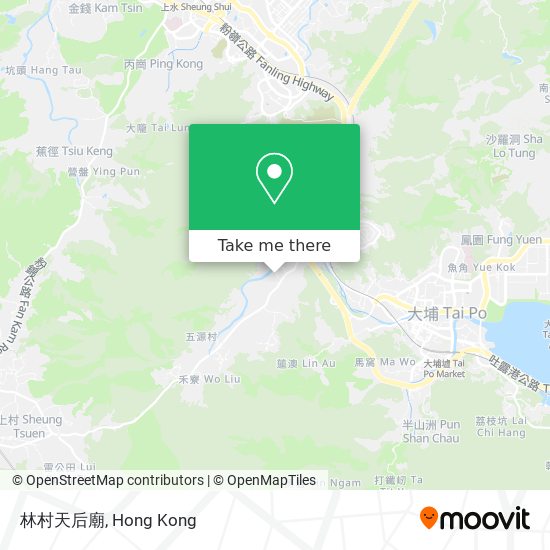 林村天后廟 map