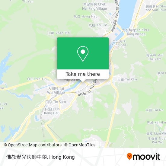 佛教覺光法師中學 map