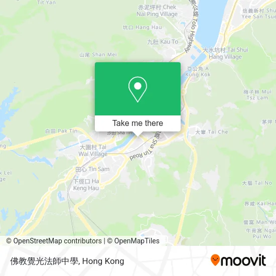 佛教覺光法師中學 map