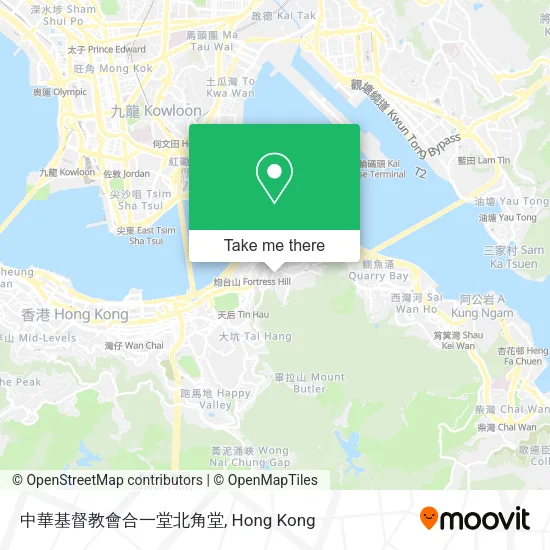 中華基督教會合一堂北角堂地圖