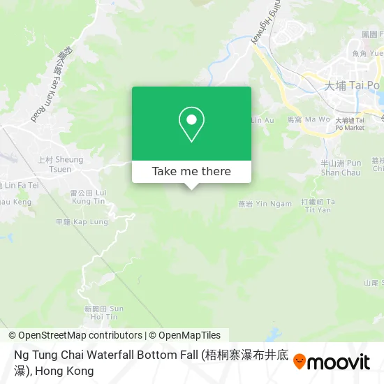 Ng Tung Chai Waterfall Bottom Fall (梧桐寨瀑布井底瀑)地圖