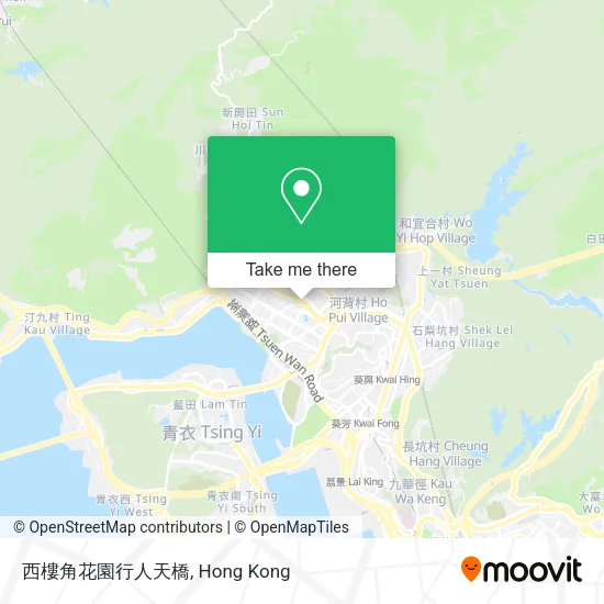 西樓角花園行人天橋 map