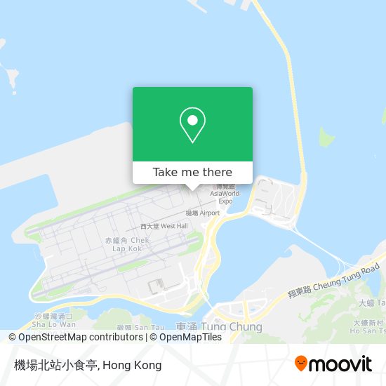 機場北站小食亭 map