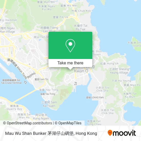 Mau Wu Shan Bunker 茅湖仔山碉堡 map