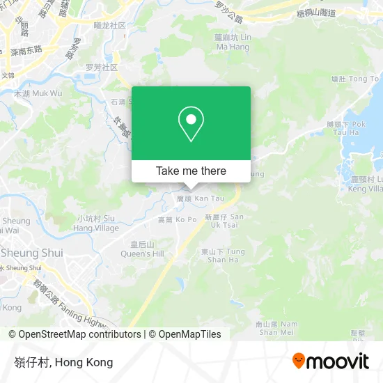 嶺仔村 map