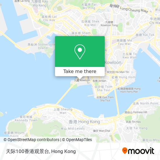 天际100香港观景台 map