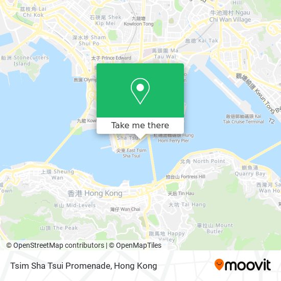 Tsim Sha Tsui Promenade map