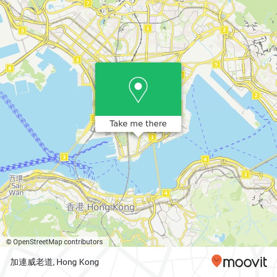 加連威老道 map