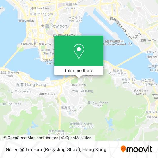 Green @ Tin Hau (Recycling Store) map