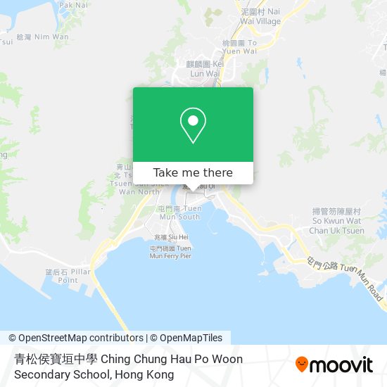 青松侯寶垣中學 Ching Chung Hau Po Woon Secondary School map