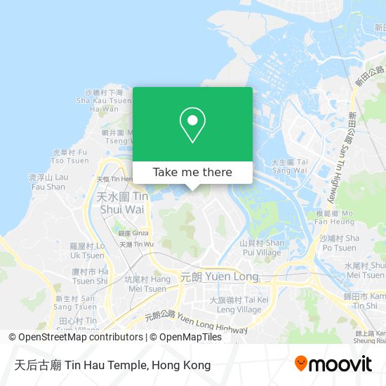 天后古廟 Tin Hau Temple map