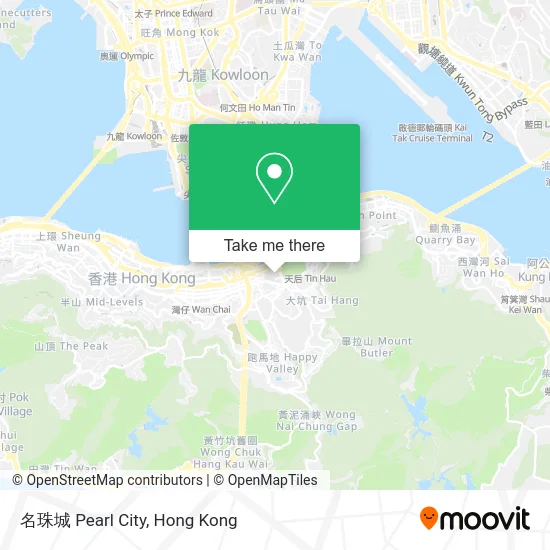 名珠城 Pearl City map