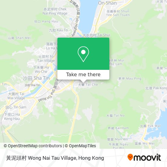 黃泥頭村 Wong Nai Tau Village map