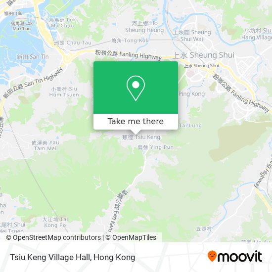 Tsiu Keng Village Hall map