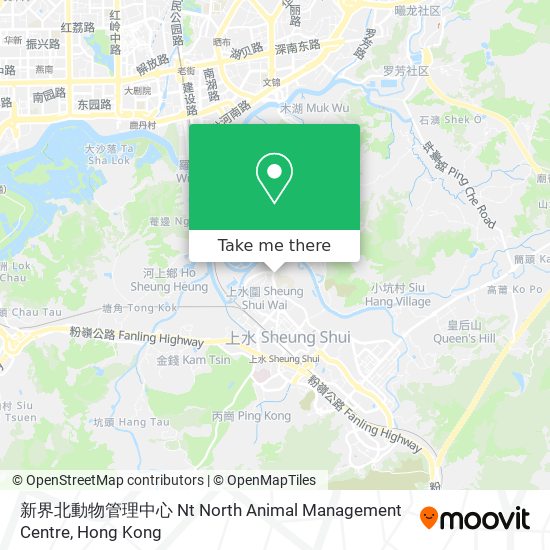 新界北動物管理中心 Nt North Animal Management Centre地圖