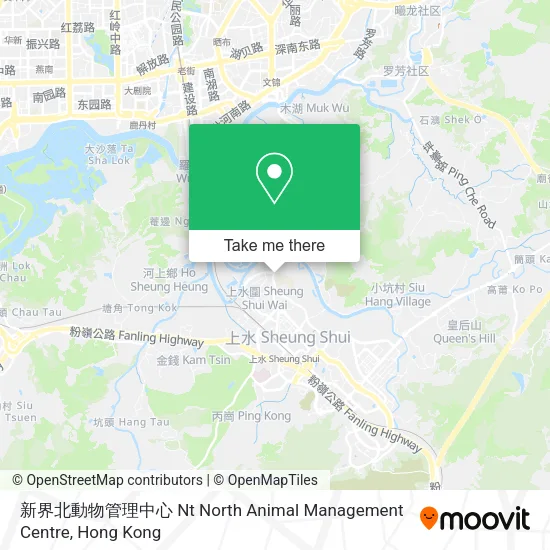 新界北動物管理中心 Nt North Animal Management Centre地圖