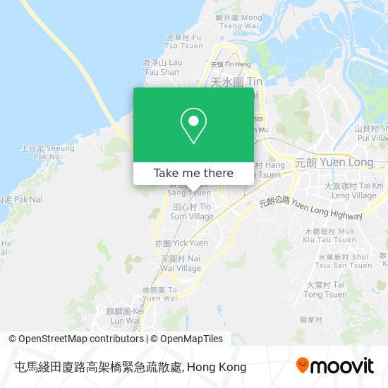 屯馬綫田廈路高架橋緊急疏散處 map