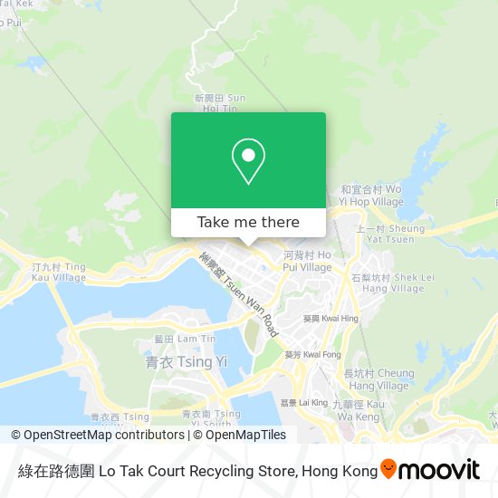 綠在路德圍 Lo Tak Court Recycling Store map