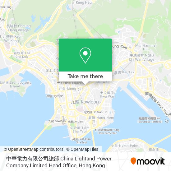 中華電力有限公司總部 China Lightand Power Company Limited Head Office map