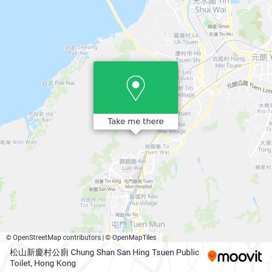 松山新慶村公廁 Chung Shan San Hing Tsuen Public Toilet map