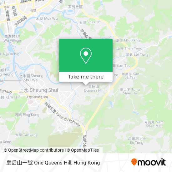 皇后山一號 One Queens Hill map