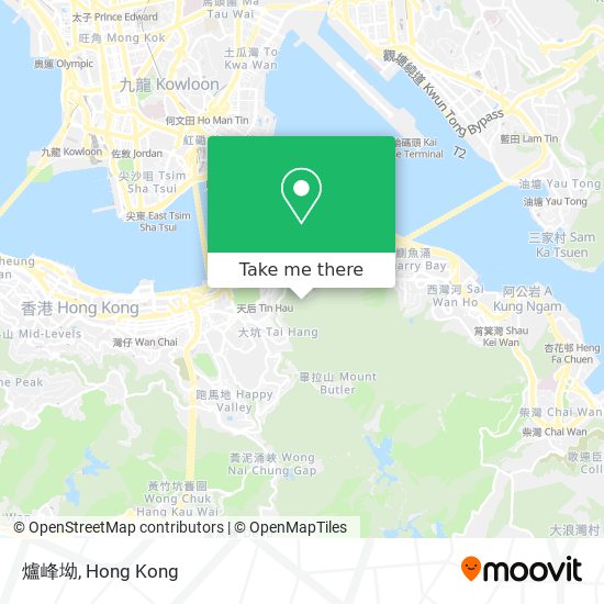 爐峰坳地圖