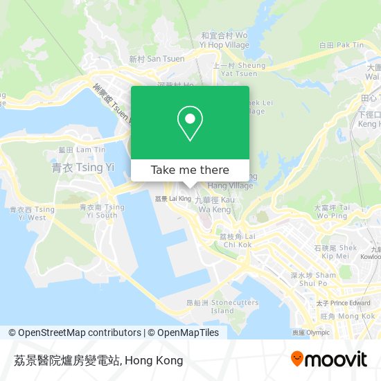 荔景醫院爐房變電站地圖
