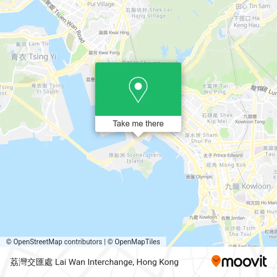 荔灣交匯處 Lai Wan Interchange地圖