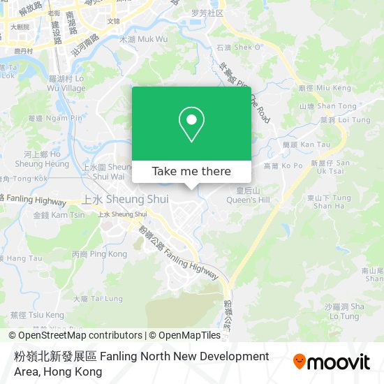 粉嶺北新發展區 Fanling North New Development Area地圖