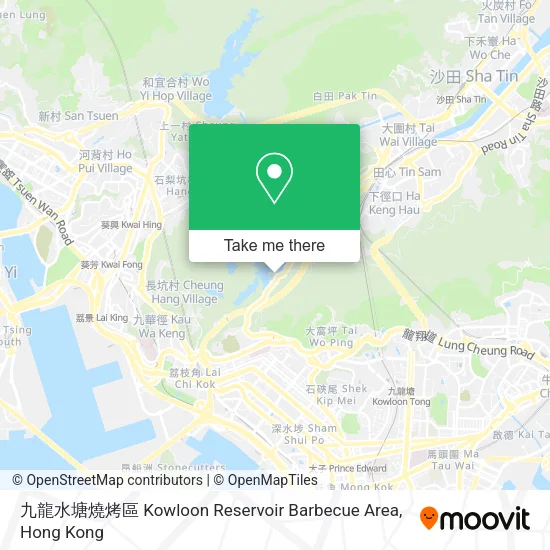九龍水塘燒烤區 Kowloon Reservoir Barbecue Area map
