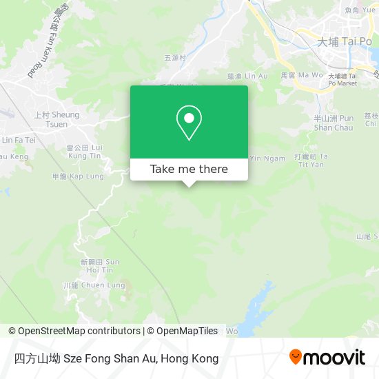 四方山坳 Sze Fong Shan Au map